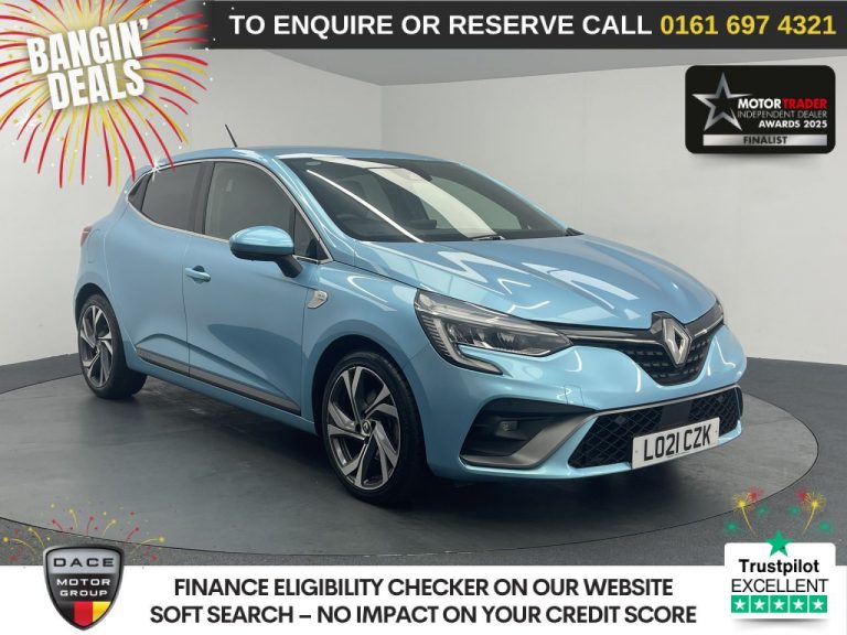 Used 2021 BLUE RENAULT CLIO Hatchback 1.3 TCe RS Line Hatchback 5dr Petrol EDC Euro 6 (s/s) (130 ps) PETROL (reg. 2021-03-05) (Automatic) for sale in Stockport
