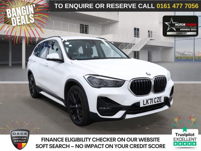 Used 2021 WHITE BMW X1 SUV 1.5 25e 10kWh Sport SUV 5dr Petrol Plug-in Hybrid Auto xDrive Euro 6 (s/s) (220 ps) PETROL PLUG-IN HYBRID (reg. 2021-10-14) (Automatic) for sale in Stockport
