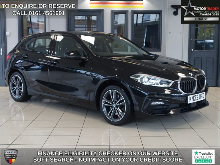 Used 2022 BLACK BMW 1 SERIES Hatchback 1.5 116d Sport (LCP) Hatchback 5dr Diesel DCT Euro 6 (s/s) (116 ps) DIESEL (reg. 2022-03-18) (Automatic) for sale in Stockport