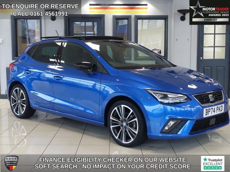 Used 2025 BLUE SEAT IBIZA Hatchback 1.0 TSI Anniversary Limited Edition Hatchback 5dr Petrol DSG Euro 6 (s/s) (115 ps) PETROL (reg. 2025-01-31) (Automatic) for sale in Stockport