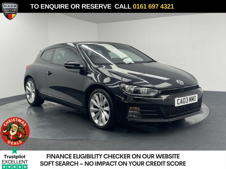 Used 2016 BLACK VOLKSWAGEN SCIROCCO Hatchback 2.0 TSI BlueMotion Tech GT Hatchback 3dr Petrol DSG Euro 6 (s/s) (180 ps) PETROL (reg. 2016-09-01) (Automatic) for sale in Stockport