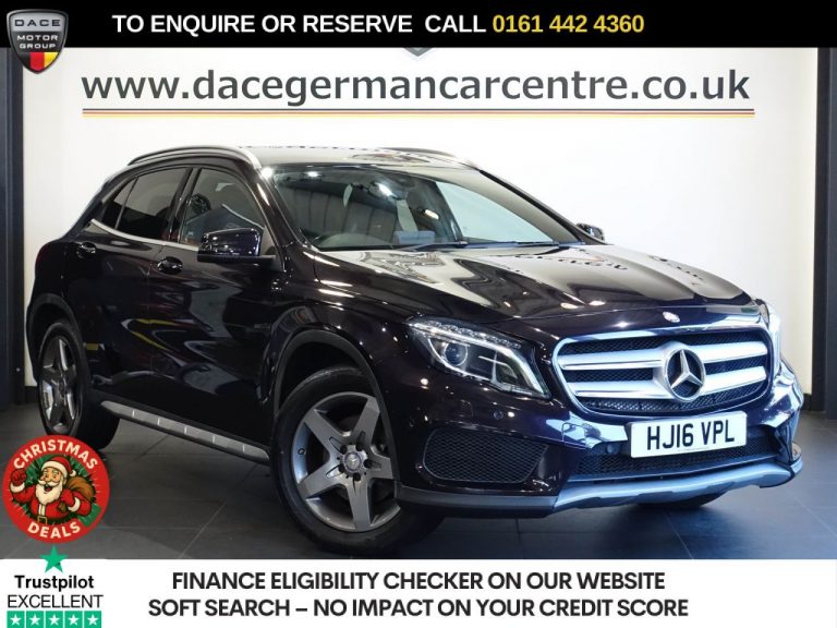 Used 2016 PURPLE MERCEDES-BENZ GLA SUV 2.1 GLA220d AMG Line (Premium) SUV 5dr Diesel 7G-DCT 4MATIC Euro 6 (s/s) (177 ps) DIESEL (reg. 2016-06-23) (Automatic) for sale in Stockport