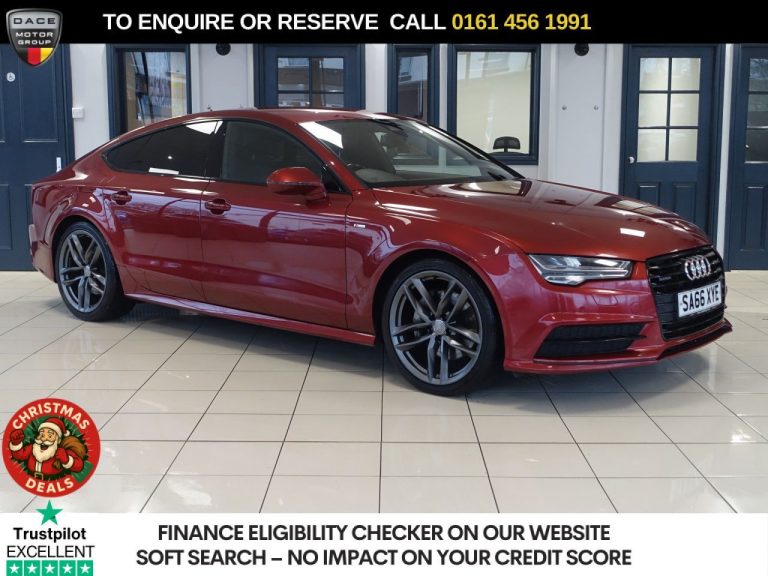 Used 2016 RED AUDI A7 Hatchback 3.0 TDI V6 Black Edition Sportback 5dr Diesel S Tronic quattro Euro 6 (s/s) (272 ps) DIESEL (reg. 2016-09-30) (Automatic) for sale in Stockport