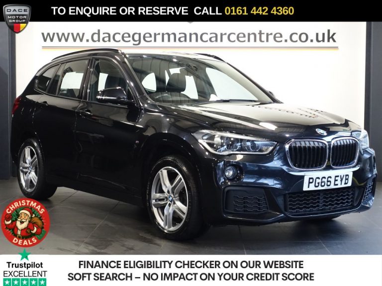 Used 2017 BLACK BMW X1 SUV 2.0 18d M Sport SUV 5dr Diesel Auto xDrive Euro 6 (s/s) (150 ps) Â£1085 EXTRAS DIESEL (reg. 2017-01-20) (Automatic) for sale in Stockport