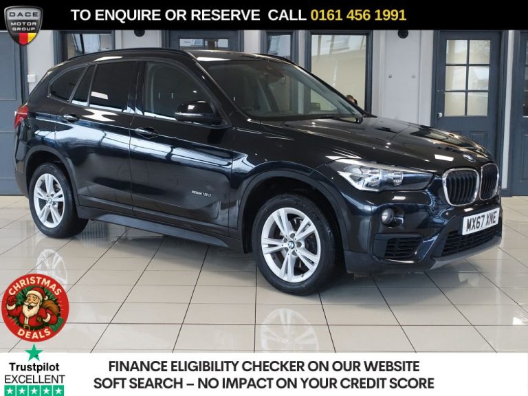 Used 2017 BLACK BMW X1 SUV 2.0 18d SE SUV 5dr Diesel Auto sDrive Euro 6 (s/s) (150 ps) DIESEL (reg. 2017-09-01) (Automatic) for sale in Stockport