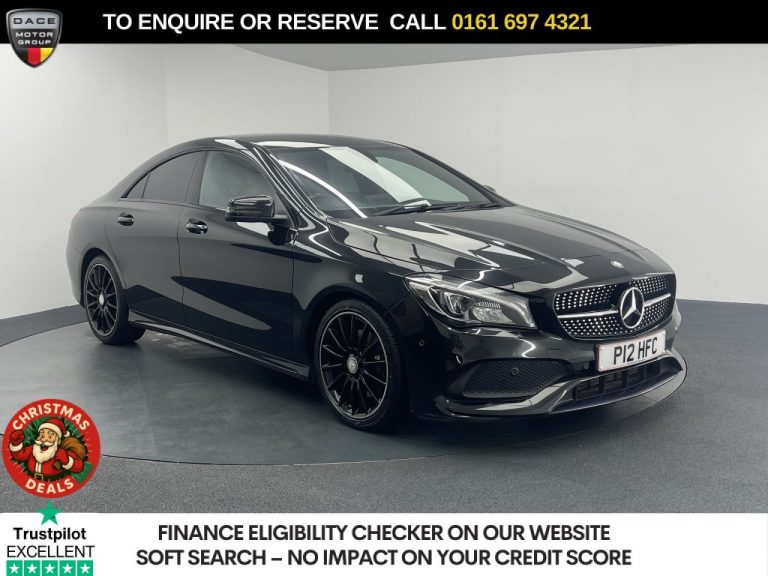 Used 2017 BLACK MERCEDES-BENZ CLA Saloon 2.1 CLA220d AMG Line Coupe 4dr Diesel 7G-DCT 4MATIC Euro 6 (s/s) (177 ps) DIESEL (reg. 2017-03-27) (Automatic) for sale in Stockport