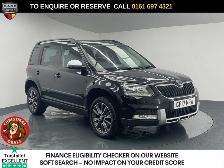 Used 2017 BLACK SKODA YETI SUV 1.2 TSI SE Drive Outdoor 5dr Petrol DSG Euro 6 (s/s) (110 ps) PETROL (reg. 2017-05-13) (Automatic) for sale in Stockport