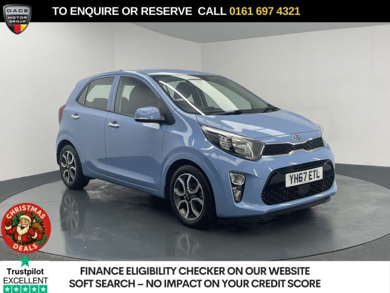 Used 2017 BLUE KIA PICANTO Hatchback 1.25 3 Hatchback 5dr Petrol Auto Euro 6 (83 bhp) PETROL (reg. 2017-09-29) (Automatic) for sale in Stockport