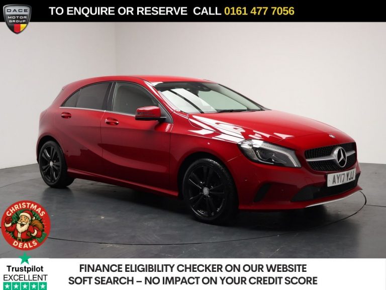Used 2017 RED MERCEDES-BENZ A-CLASS Hatchback 1.6 A180 Sport (Premium) Hatchback 5dr Petrol 7G-DCT Euro 6 (s/s) (122 ps) PETROL (reg. 2017-03-24) (Automatic) for sale in Stockport