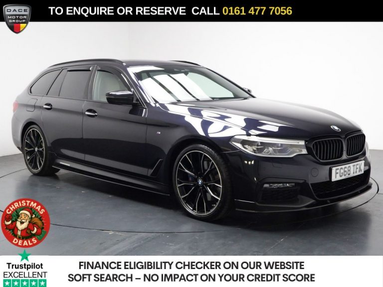 Used 2018 BLACK BMW 5 SERIES Estate 3.0 530d M Sport Touring 5dr Diesel Auto Euro 6 (s/s) (265 ps) DIESEL (reg. 2018-10-09) (Automatic) for sale in Stockport