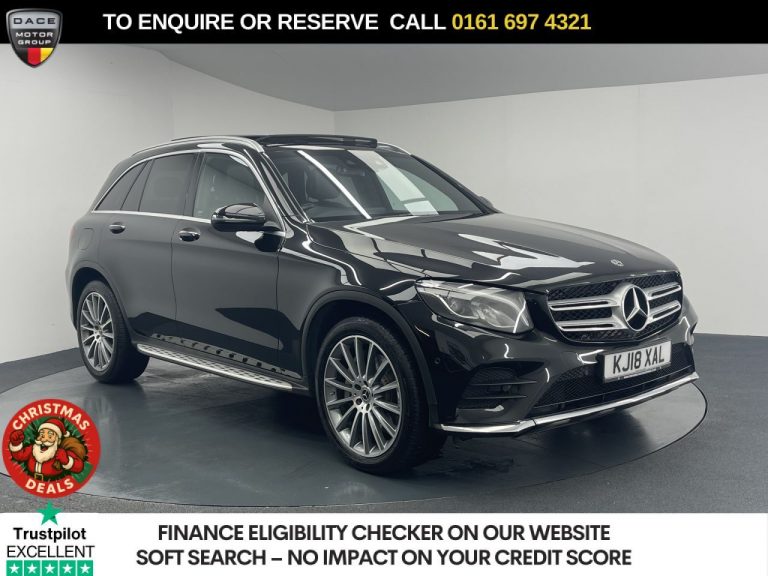 Used 2018 BLACK MERCEDES-BENZ GLC SUV 2.1 GLC220d AMG Line (Premium) SUV 5dr Diesel G-Tronic+ 4MATIC Euro 6 (s/s) (170 ps) DIESEL (reg. 2018-06-29) (Automatic) for sale in Stockport