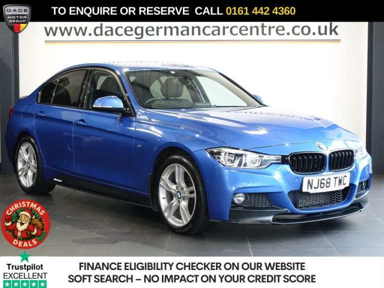 Used 2018 BLUE BMW 3 SERIES Saloon 3.0 330d M Sport Saloon 4dr Diesel Auto xDrive Euro 6 (s/s) (258 ps) DIESEL (reg. 2018-09-02) (Automatic) for sale in Stockport