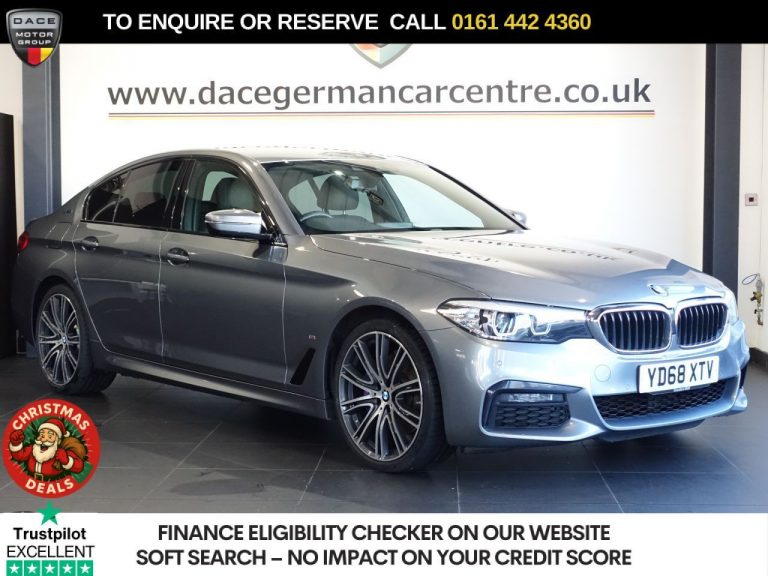 Used 2018 BLUE BMW 5 SERIES Saloon 2.0 530e 9.2kWh M Sport Saloon 4dr Petrol Plug-in Hybrid Auto Euro 6 (s/s) (252 ps) Â£11320 EXTRAS PETROL PLUG-IN HYBRID (reg. 2018-10-09) (Automatic) for sale in Stockport