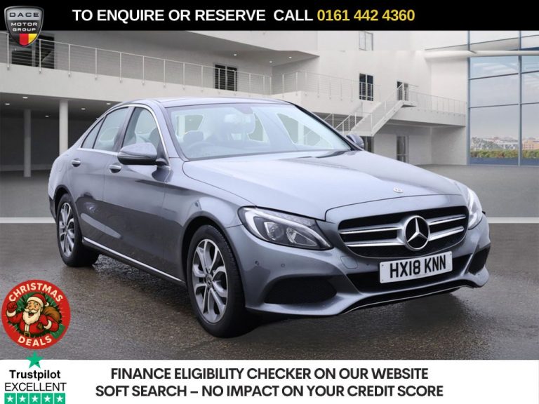 Used 2018 GREY MERCEDES-BENZ C-CLASS Saloon 2.1 C220d Sport (Premium) Saloon 4dr Diesel G-Tronic+ Euro 6 (s/s) (170 ps) DIESEL (reg. 2018-03-24) (Automatic) for sale in Stockport