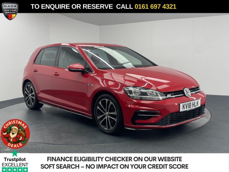 Used 2018 RED VOLKSWAGEN GOLF Hatchback 1.5 TSI EVO R-Line Hatchback 5dr Petrol DSG Euro 6 (s/s) (150 ps) PETROL (reg. 2018-04-17) (Automatic) for sale in Stockport