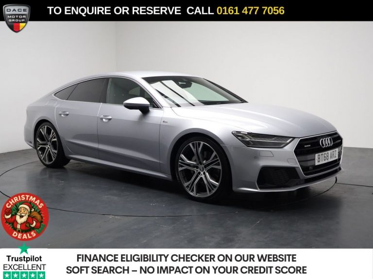 Used 2018 SILVER AUDI A7 Hatchback 3.0 TDI V6 50 S line Sportback 5dr Diesel Tiptronic quattro Euro 6 (s/s) (286 ps) DIESEL (reg. 2018-10-31) (Automatic) for sale in Stockport