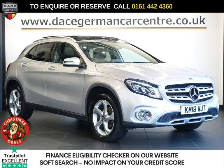 Used 2018 SILVER MERCEDES-BENZ GLA SUV 2.1 GLA200d Sport (Premium Plus) SUV 5dr Diesel 7G-DCT Euro 6 (s/s) (136 ps) DIESEL (reg. 2018-03-29) (Automatic) for sale in Stockport