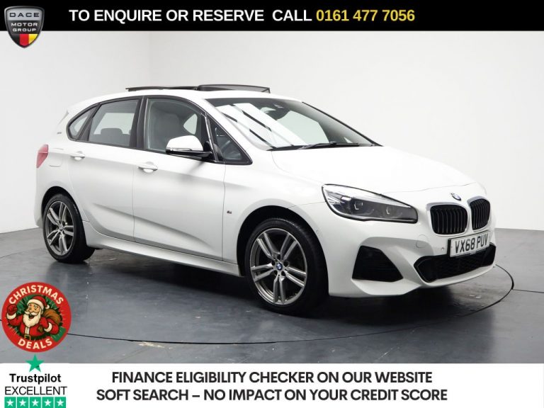 Used 2018 WHITE BMW 2 SERIES ACTIVE TOURER MPV 1.5 225xe 7.6kWh M Sport (Premium) MPV 5dr Petrol Plug-in Hybrid Auto 4WD Euro 6 (s/s) (224 ps) PETROL PLUG-IN HYBRID (reg. 2018-11-30) (Automatic) for sale in Stockport