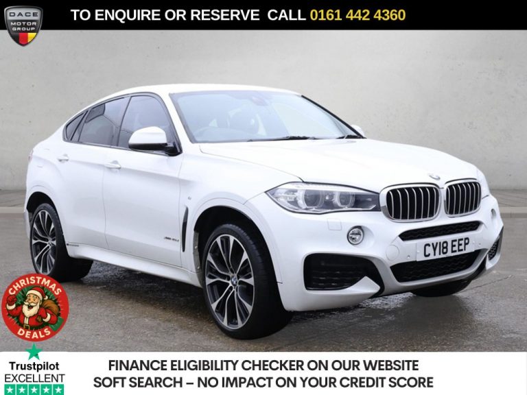 Used 2018 WHITE BMW X6 SUV 3.0 40d M Sport Edition SUV 5dr Diesel Auto xDrive Euro 6 (s/s) (313 ps) DIESEL (reg. 2018-06-23) (Automatic) for sale in Stockport