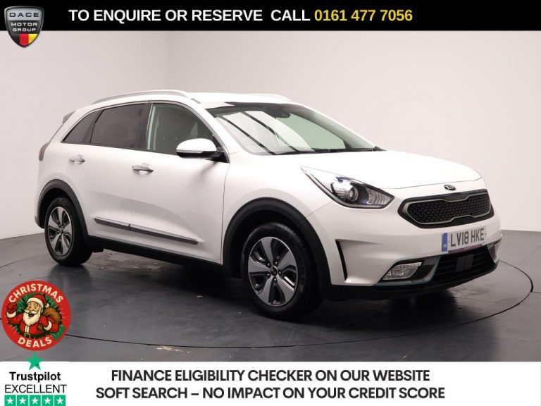Used 2018 WHITE KIA NIRO SUV 1.6 GDi 8.9kWh 3 SUV 5dr Petrol Plug-in Hybrid DCT Euro 6 (s/s) (139 bhp) PETROL PLUG-IN HYBRID (reg. 2018-03-24) (Automatic) for sale in Stockport