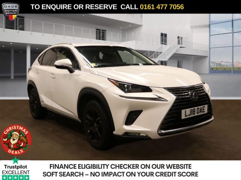 Used 2018 WHITE LEXUS NX SUV 2.5 300h Luxury SUV 5dr Petrol Hybrid E-CVT 4WD Euro 6 (s/s) (197 ps) PETROL HYBRID (reg. 2018-04-30) (Automatic) for sale in Stockport