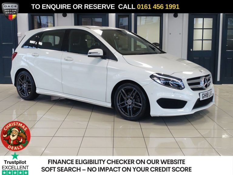 Used 2018 WHITE MERCEDES-BENZ B-CLASS MPV 1.6 B180 AMG Line (Premium) MPV 5dr Petrol 7G-DCT Euro 6 (s/s) (122 ps) PETROL (reg. 2018-05-26) (Automatic) for sale in Stockport