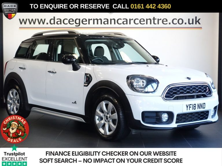 Used 2018 WHITE MINI COUNTRYMAN SUV 2.0 Cooper S SUV 5dr Petrol Auto ALL4 Euro 6 (s/s) (192 ps) PETROL (reg. 2018-05-27) (Automatic) for sale in Stockport