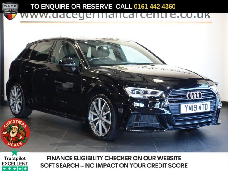 Used 2019 BLACK AUDI A3 Hatchback 1.0 TFSI 30 Black Edition Sportback 5dr Petrol S Tronic Euro 6 (s/s) (116 ps) PETROL (reg. 2019-05-31) (Automatic) for sale in Stockport