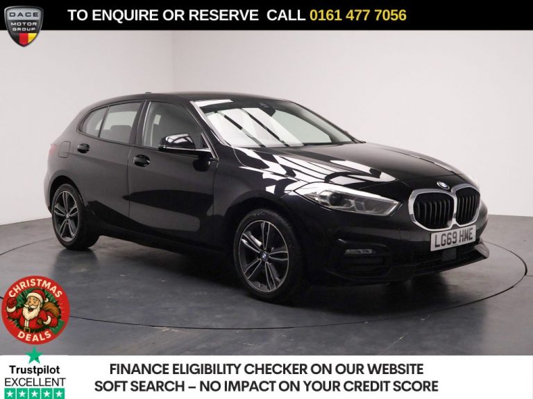 Used 2019 BLACK BMW 1 SERIES Hatchback 2.0 118d Sport Hatchback 5dr Diesel Auto Euro 6 (s/s) (150 ps) DIESEL (reg. 2019-09-26) (Automatic) for sale in Stockport