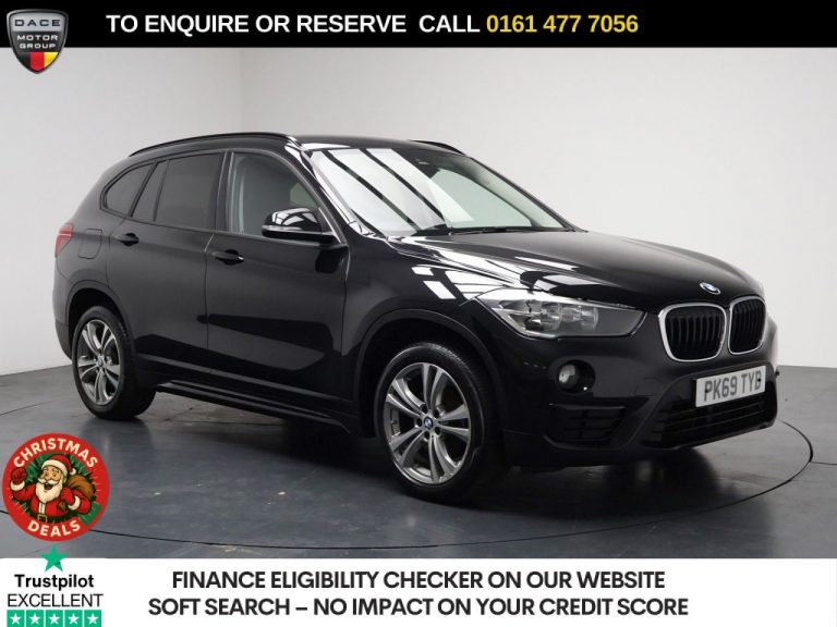 Used 2019 BLACK BMW X1 SUV 1.5 18i GPF Sport SUV 5dr Petrol DCT sDrive Euro 6 (s/s) (140 ps) PETROL (reg. 2019-09-30) (Automatic) for sale in Stockport