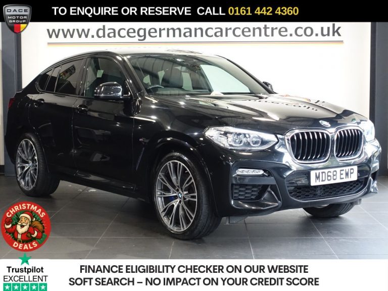 Used 2019 BLACK BMW X4 SUV 2.0 20d M Sport SUV 5dr Diesel Auto xDrive Euro 6 (s/s) (190 ps) Â£5625 EXTRAS DIESEL (reg. 2019-01-28) (Automatic) for sale in Stockport