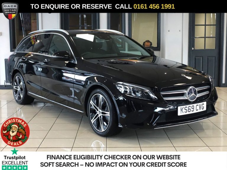 Used 2019 BLACK MERCEDES-BENZ C-CLASS Estate 1.5 C200 MHEV EQ Boost Sport Estate 5dr Petrol G-Tronic+ Euro 6 (s/s) (198 ps) PETROL (reg. 2019-10-30) (Automatic) for sale in Stockport