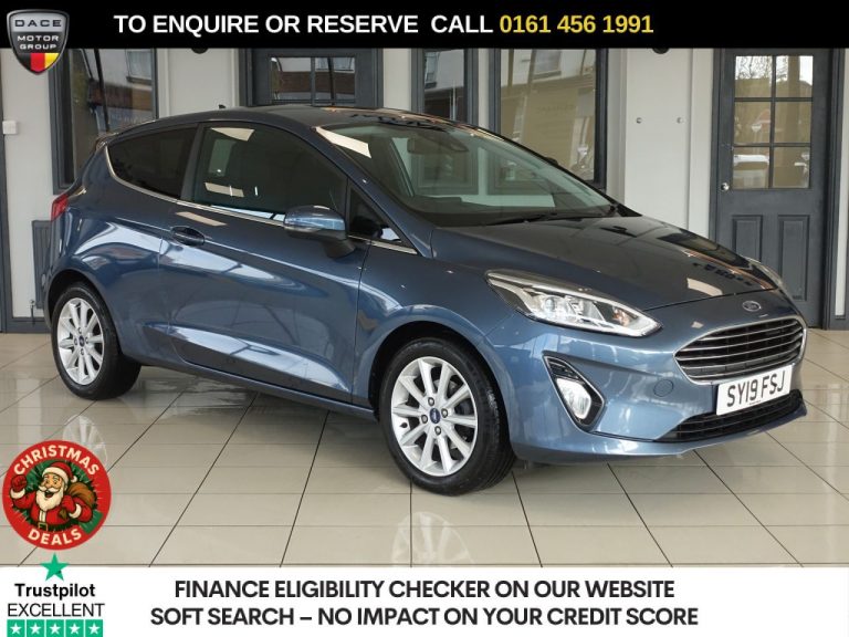 Used 2019 BLUE FORD FIESTA Hatchback 1.0T EcoBoost GPF Titanium Hatchback 3dr Petrol Auto Euro 6 (s/s) (100 ps) PETROL (reg. 2019-03-21) (Automatic) for sale in Stockport