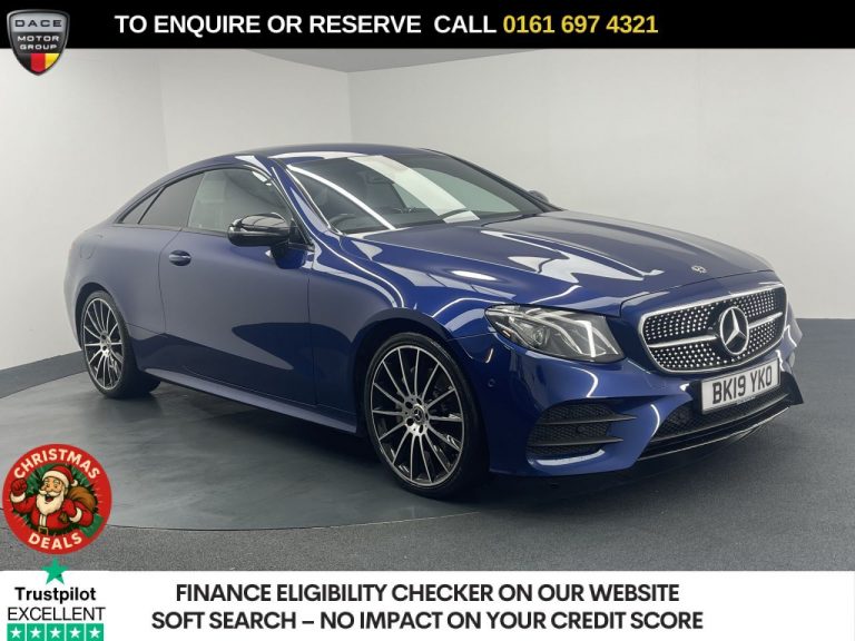 Used 2019 BLUE MERCEDES-BENZ E-CLASS Coupe 2.0 E220d AMG Line Coupe 2dr Diesel G-Tronic+ Euro 6 (s/s) (194 ps) DIESEL (reg. 2019-08-23) (Automatic) for sale in Stockport