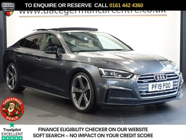 Used 2019 GREY AUDI A5 Hatchback 2.0 TFSI 35 Black Edition Sportback 5dr Petrol S Tronic Euro 6 (s/s) (150 ps) PETROL (reg. 2019-05-13) (Automatic) for sale in Stockport