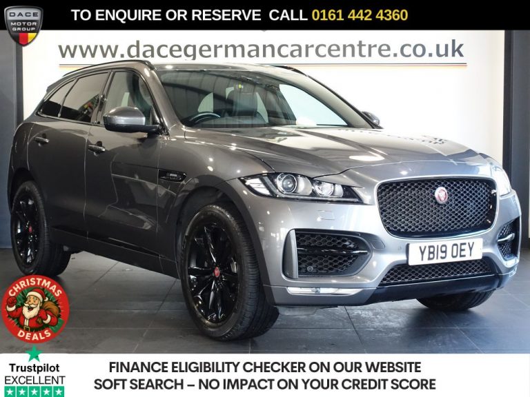 Used 2019 GREY JAGUAR F-PACE SUV 2.0 P250i R-Sport SUV 5dr Petrol Auto AWD Euro 6 (s/s) (250 ps) PETROL (reg. 2019-05-08) (Automatic) for sale in Stockport