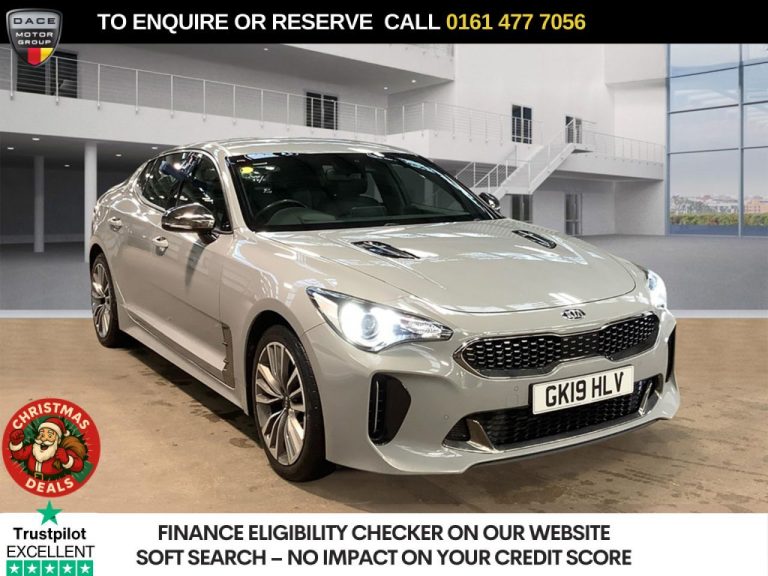 Used 2019 GREY KIA STINGER Hatchback 2.0 T-GDi GT-Line Gran Turismo 5dr Petrol Auto Euro 6 (s/s) (242 bhp) PETROL (reg. 2019-03-01) (Automatic) for sale in Stockport