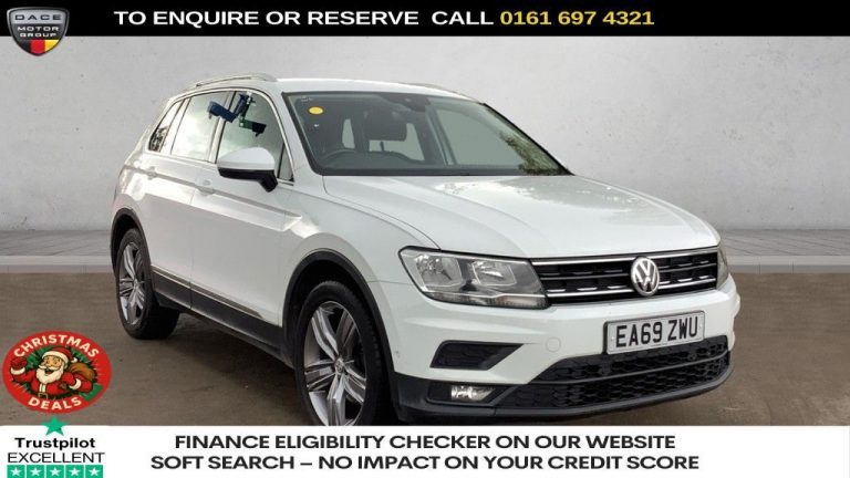 Used 2019 WHITE VOLKSWAGEN TIGUAN SUV 1.5 TSI EVO Match SUV 5dr Petrol DSG Euro 6 (s/s) (150 ps) PETROL (reg. 2019-12-20) (Automatic) for sale in Stockport