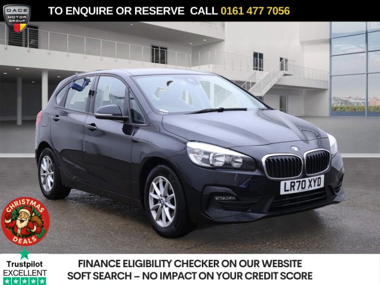 Used 2020 BLACK BMW 2 SERIES ACTIVE TOURER MPV 1.5 218i SE MPV 5dr Petrol DCT Euro 6 (s/s) (140 ps) PETROL (reg. 2020-09-30) (Automatic) for sale in Stockport