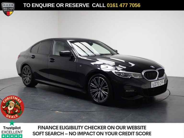 Used 2020 BLACK BMW 3 SERIES Saloon 2.0 320i M Sport Saloon 4dr Petrol Auto Euro 6 (s/s) (184 ps) PETROL (reg. 2020-09-21) (Automatic) for sale in Stockport