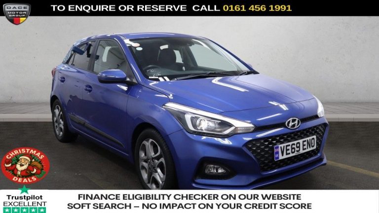 Used 2020 BLUE HYUNDAI I20 Hatchback 1.0 T-GDi GPF Premium Nav Hatchback 5dr Petrol DCT Euro 6 (s/s) (100 ps) PETROL (reg. 2020-01-27) (Automatic) for sale in Stockport
