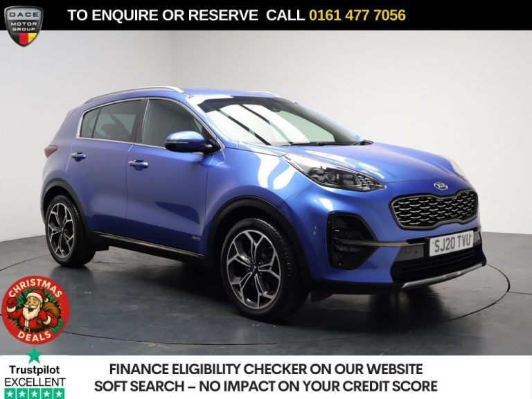 Used 2020 BLUE KIA SPORTAGE SUV 1.6 T-GDi GT-Line SUV 5dr Petrol DCT AWD Euro 6 (s/s) (174 bhp) PETROL (reg. 2020-03-19) (Automatic) for sale in Stockport