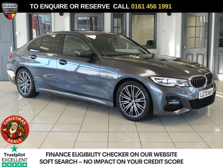 Used 2020 GREY BMW 3 SERIES Saloon 2.0 320i M Sport Saloon 4dr Petrol Auto Euro 6 (s/s) (184 ps) PETROL (reg. 2020-09-28) (Automatic) for sale in Stockport