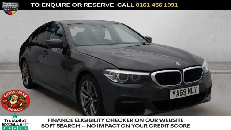 Used 2020 GREY BMW 5 SERIES Saloon 2.0 520i GPF M Sport Saloon 4dr Petrol Auto Euro 6 (s/s) (184 ps) PETROL (reg. 2020-01-27) (Automatic) for sale in Stockport
