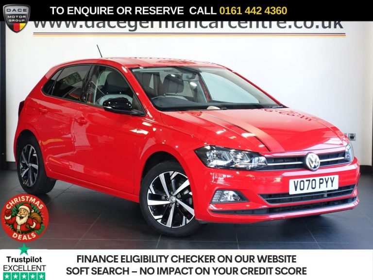 Used 2020 RED VOLKSWAGEN POLO Hatchback 1.0 TSI GPF beats Hatchback 5dr Petrol DSG Euro 6 (s/s) (95 ps) PETROL (reg. 2020-09-11) (Automatic) for sale in Stockport