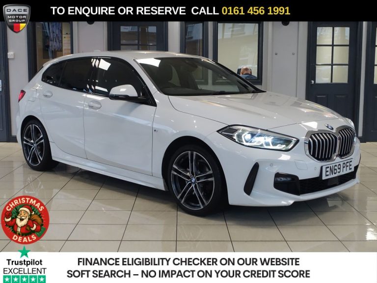 Used 2020 WHITE BMW 1 SERIES Hatchback 1.5 116d M Sport Hatchback 5dr Diesel DCT Euro 6 (s/s) (116 ps) DIESEL (reg. 2020-02-24) (Automatic) for sale in Stockport