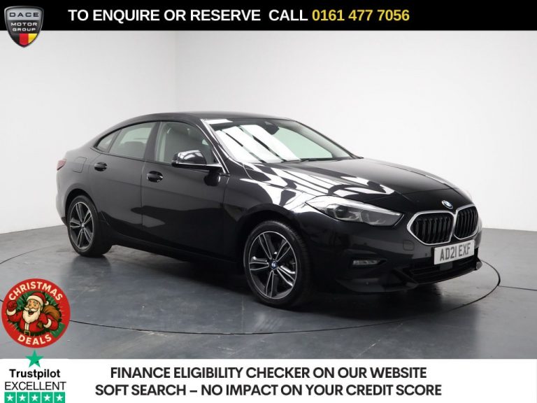 Used 2021 BLACK BMW 2 SERIES GRAN COUPE Saloon 2.0 218d Sport (LCP) Saloon 4dr Diesel Auto Euro 6 (s/s) (150 ps) DIESEL (reg. 2021-07-30) (Automatic) for sale in Stockport