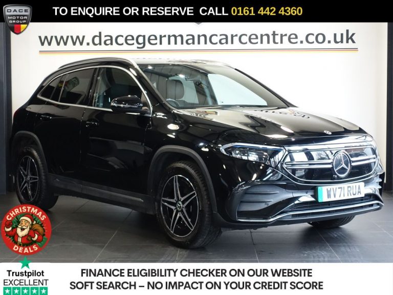 Used 2021 BLACK MERCEDES-BENZ EQA SUV EQA 250 66.5kWh AMG Line SUV 5dr Electric Auto (190 ps) ELECTRIC (reg. 2021-10-22) (Automatic) for sale in Stockport