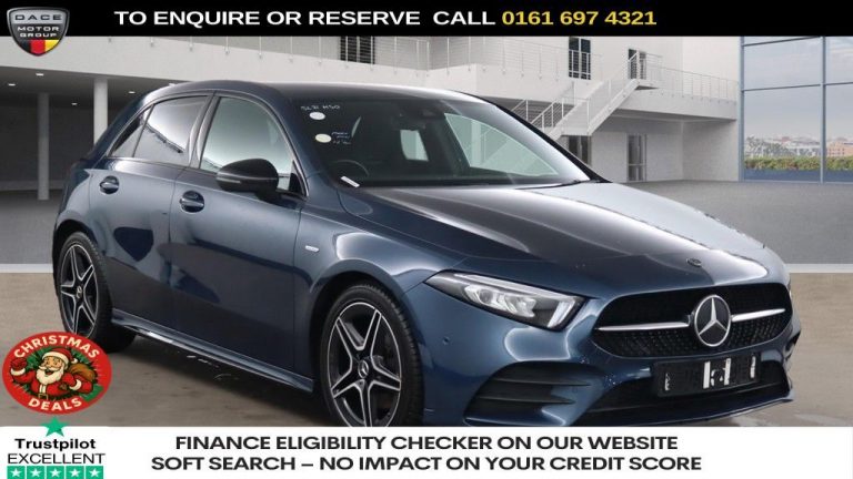 Used 2021 BLUE MERCEDES-BENZ A-CLASS Hatchback 2.0 A180d AMG Line Edition (Executive) Hatchback 5dr Diesel 8G-DCT Euro 6 (s/s) (116 ps) DIESEL (reg. 2021-10-21) (Automatic) for sale in Stockport