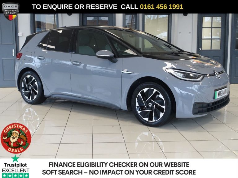 Used 2021 GREY VOLKSWAGEN ID.3 Hatchback Pro Performance 58kWh Family Hatchback 5dr Electric Auto (204 ps) ELECTRIC (reg. 2021-05-14) (Automatic) for sale in Stockport